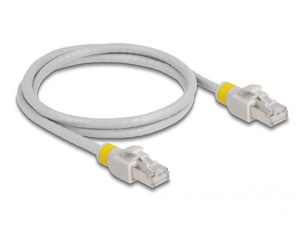 DeLOCK 80118 netværkskabel Grå 1 m Cat6a S/FTP (S-STP)