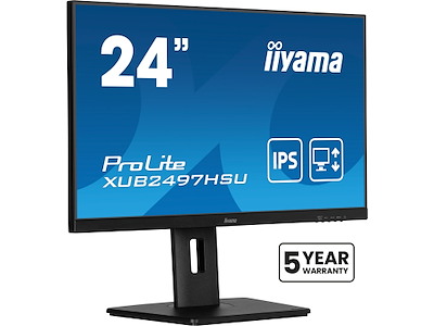 iiyama XUB2497HSU-B2 computerskærm 60,5 cm (23.8") 1920 x 1080 pixel Fuld HD LED Sort