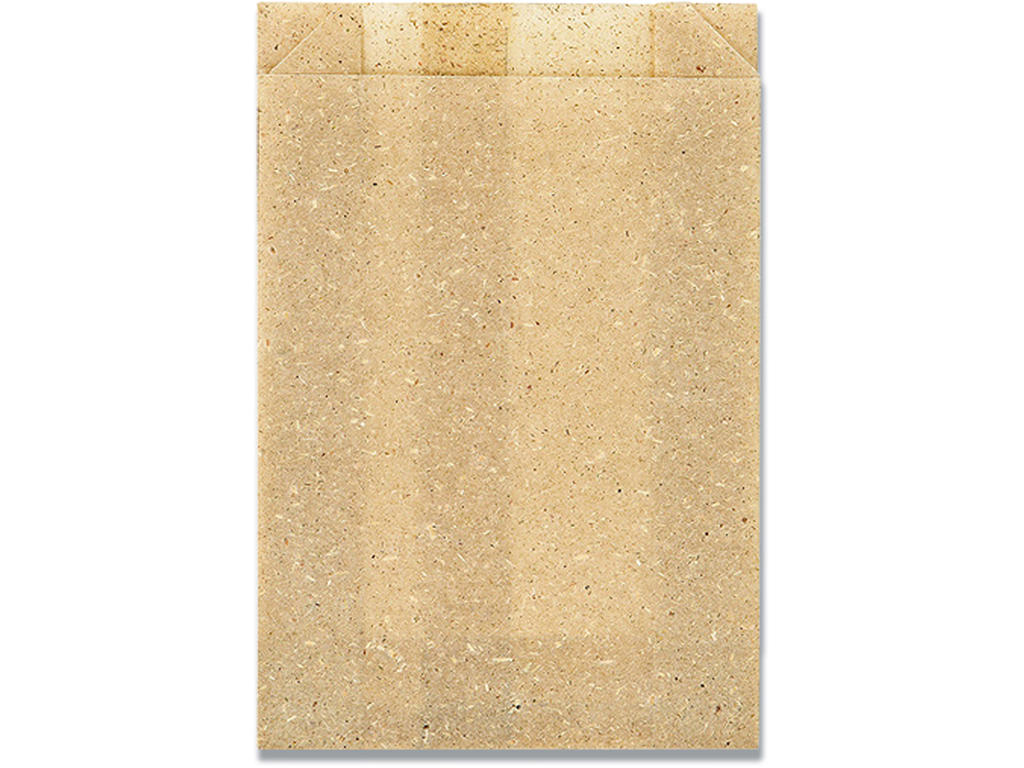 Papirspose, Af græs, Bionedbrydelig, 175x120mm, 500 stk