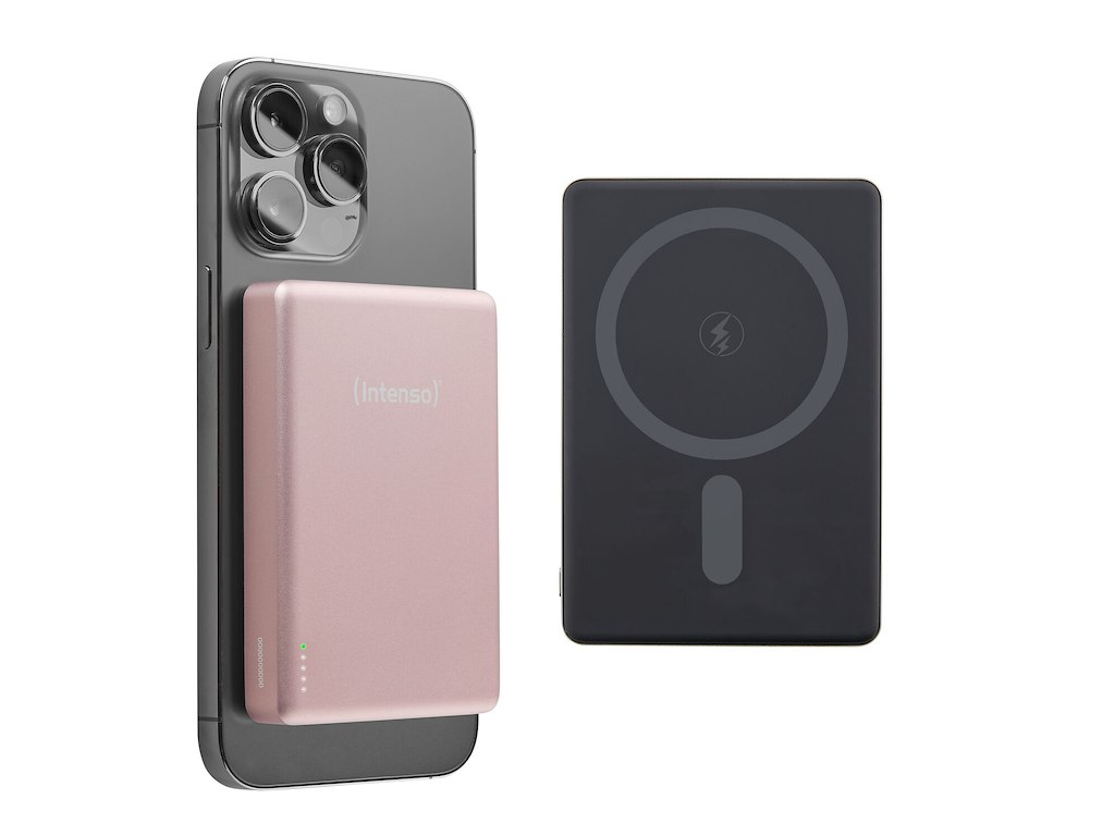 Intenso MW10000 Lithium polymer (LiPo) 10000 mAh Trådløs opladning Rose
