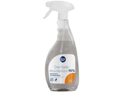 Overfladedesinfektion, Klar-til-Brug, Fødevaregodkendt, 750 ml, Kiilto Pro 75%