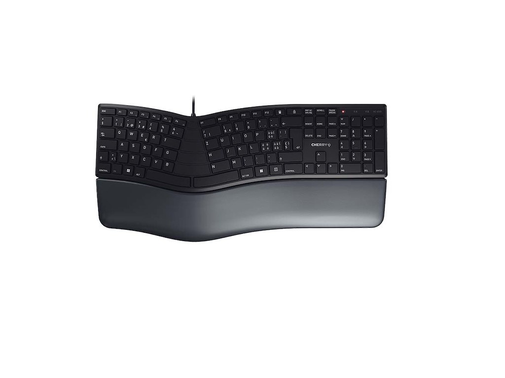 CHERRY KC 4500 ERGO tastatur Kontor USB QWERTZ Schweizisk Sort