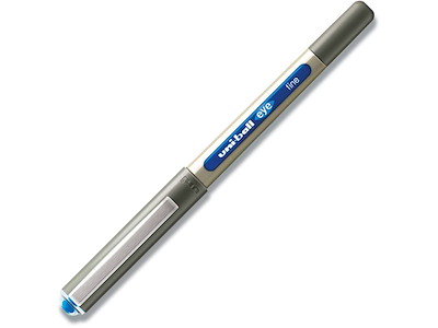 Rollerball pen, 0.7 mm, 0.3 mm, Lyseblå, uni-ball Eye Fine UB-157E-57