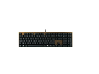 CHERRY KC 200 MX tastatur Universel USB QWERTZ Tysk Sort, Bronze