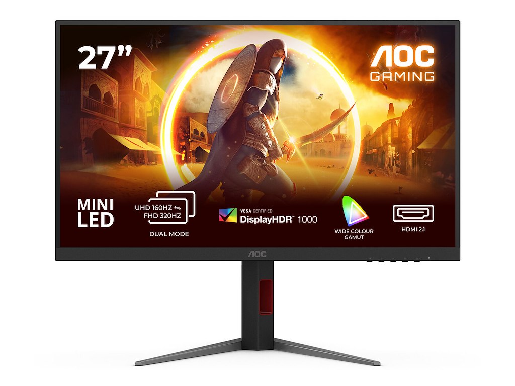 AOC G4 U27G4XM computerskærm 68,6 cm (27") 3840 x 2160 pixel 4K Ultra HD LED Sort, Rød