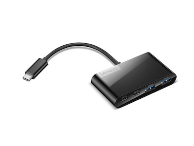Lenovo GX91L84354 interface hub USB 3.2 Gen 1 (3.1 Gen 1) Type-C 625 Mbit/s Sort