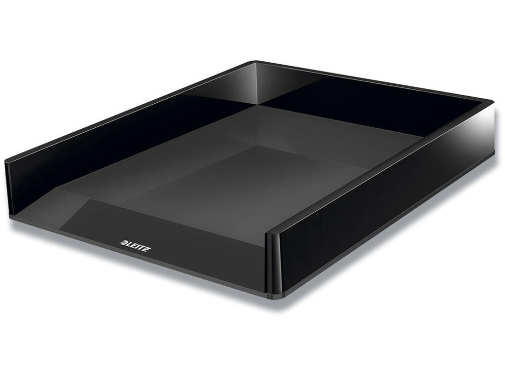 Brevbakke, Sort-Antracit, A4 C4 og folio, Udvendig: B26.7xH4.9xD33.6 cm, Leitz Dual 