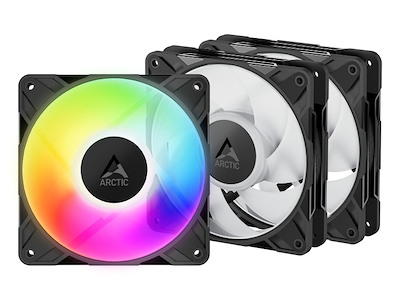 ARCTIC Freezer P12 Pro A-RGB Computerkabinet Ventilator 12 cm Sort, Hvid 3 stk