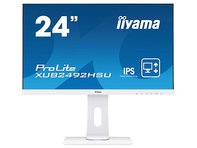 iiyama ProLite XUB2492HSU-W1 computerskærm 60,5 cm (23.8") 1920 x 1080 pixel Fuld HD LED Hvid