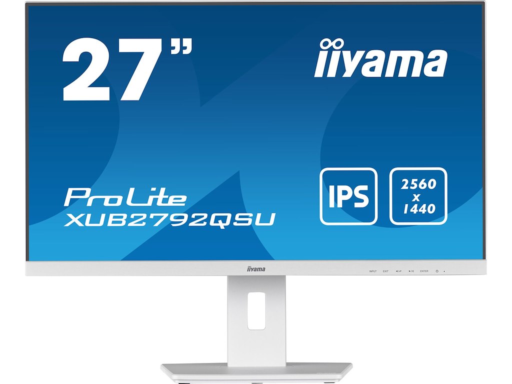 iiyama ProLite XUB2792QSU-W5 computerskærm 68,6 cm (27") 2560 x 1440 pixel Wide Quad HD LED Hvid