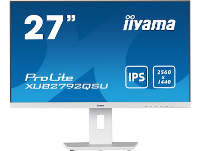 iiyama ProLite XUB2792QSU-W5 computerskærm 68,6 cm (27") 2560 x 1440 pixel Wide Quad HD LED Hvid