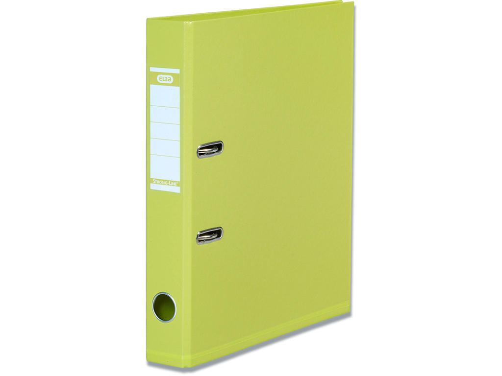 Brevordner, A4, 5 cm, Lime, Elba Strong-Line Smal