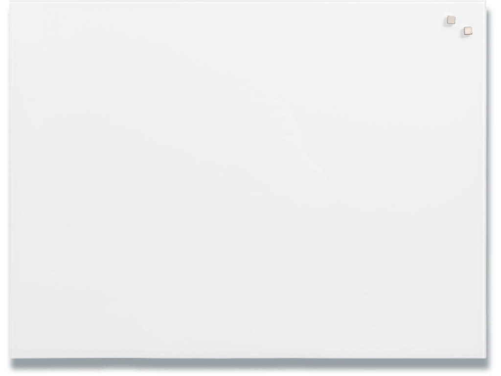 Glastavle, Magnetisk, 60x45 cm, Hvid, Naga Pure White 