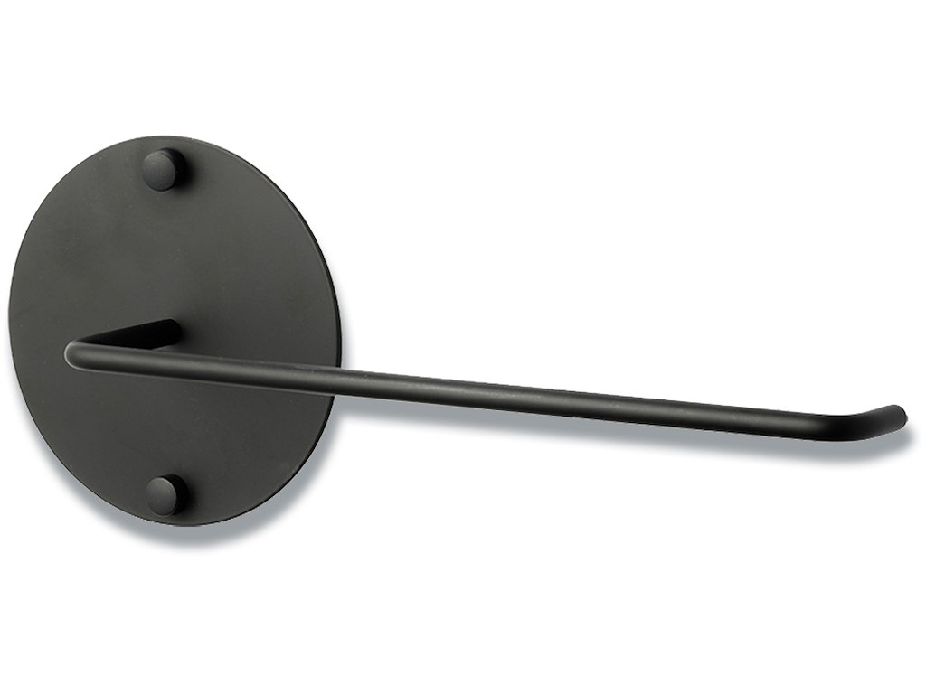 Køkkenrulleholder, Vægmonteret, Sort, Naga