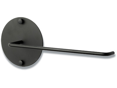 Køkkenrulleholder, Vægmonteret, Sort, Naga