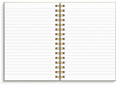 Notesblok, A5, Linjeret og bullets, Art Deco, Mayland 