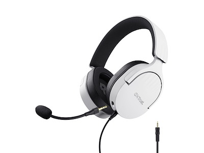 Trust GXT 489W FAYZO Headset Ledningsført Spil Sort, Hvid