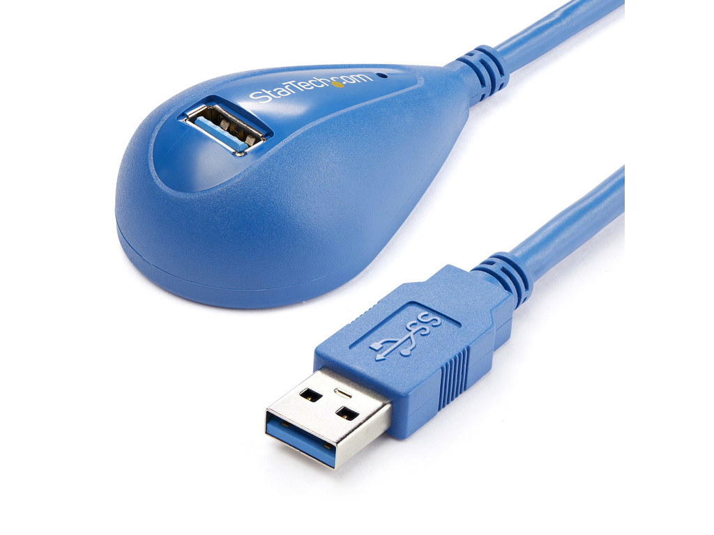 StarTech.com USB3SEXT5DSK USB-kabel USB 3.2 Gen 1 (3.1 Gen 1) 1,5 m USB A Blå