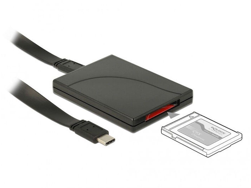 DeLOCK 91749 kortlæser USB 3.1 (Gen 2) Type C Sort