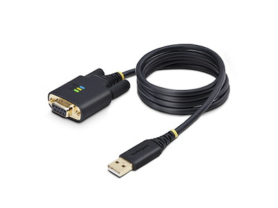 StarTech.com 1P3FFCNB-USB-SERIAL serielkabel Sort 1 m USB Type-A DB-9
