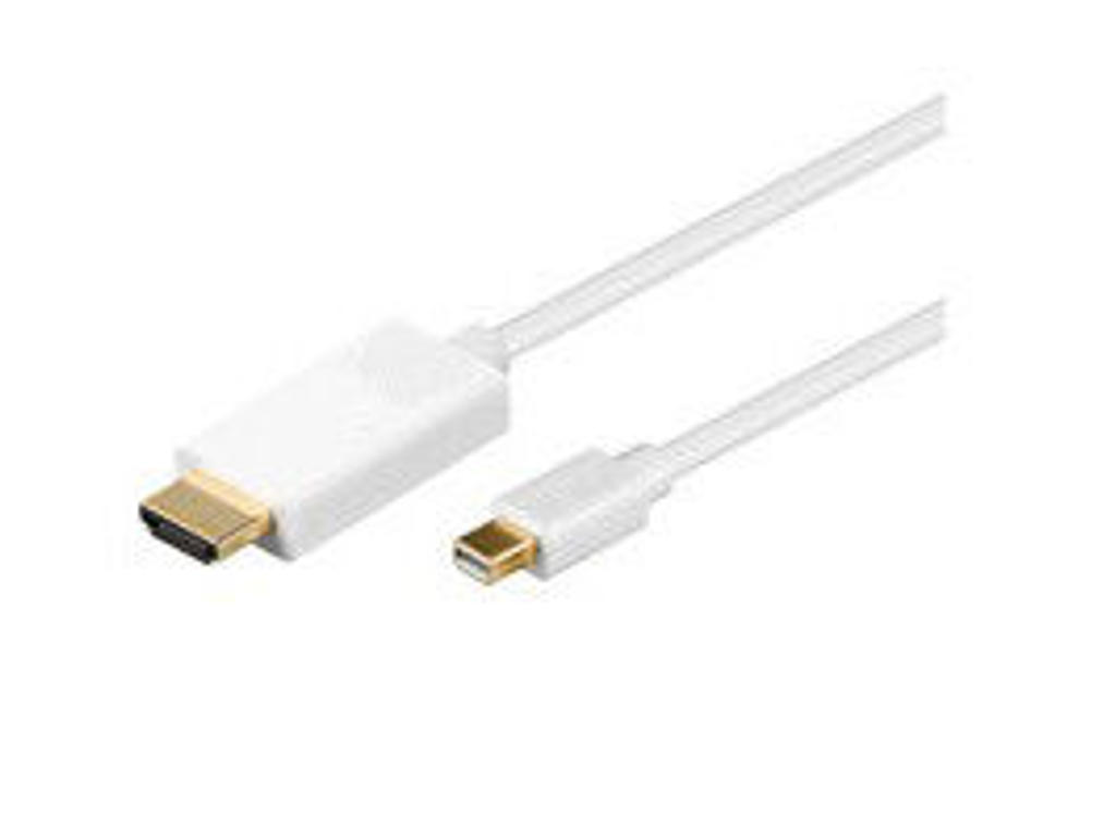 Microconnect MDPHDMI3 videokabel adapter 3 m Mini DisplayPort HDMI Hvid