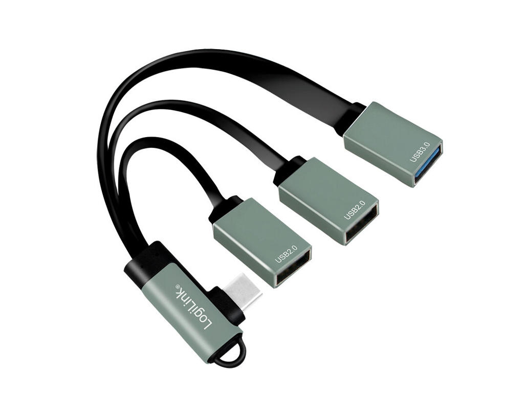 LogiLink UA0361 interface hub USB 3.2 Gen 1 (3.1 Gen 1) Type-C 5000 Mbit/s Sølv
