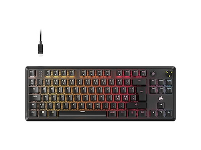 Corsair K70 CORE TKL RGB tastatur Spil USB QWERTY Nordisk Sort