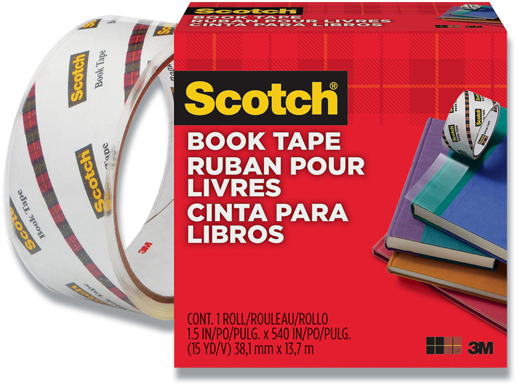 Tape - bøger, Transparent, 38.1mm x 13.7m, 1 rulle, Scotch 845
