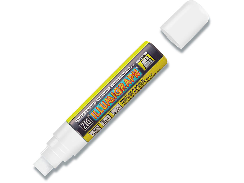 Kalk marker, 15 mm, Hvid, 1 stk