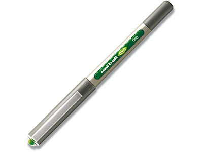 Rollerball pen, 0.7 mm, 0.3 mm, Lysegrøn, uni-ball Eye Fine UB-157E-33