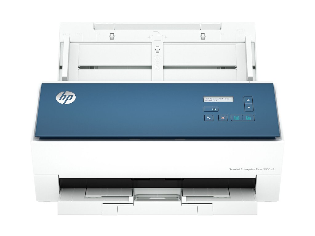 HP ScanJet Enterprise Flow 9000 s1 ADF + Ark-fodret scanner 600 x 600 dpi A3 Blå, Hvid