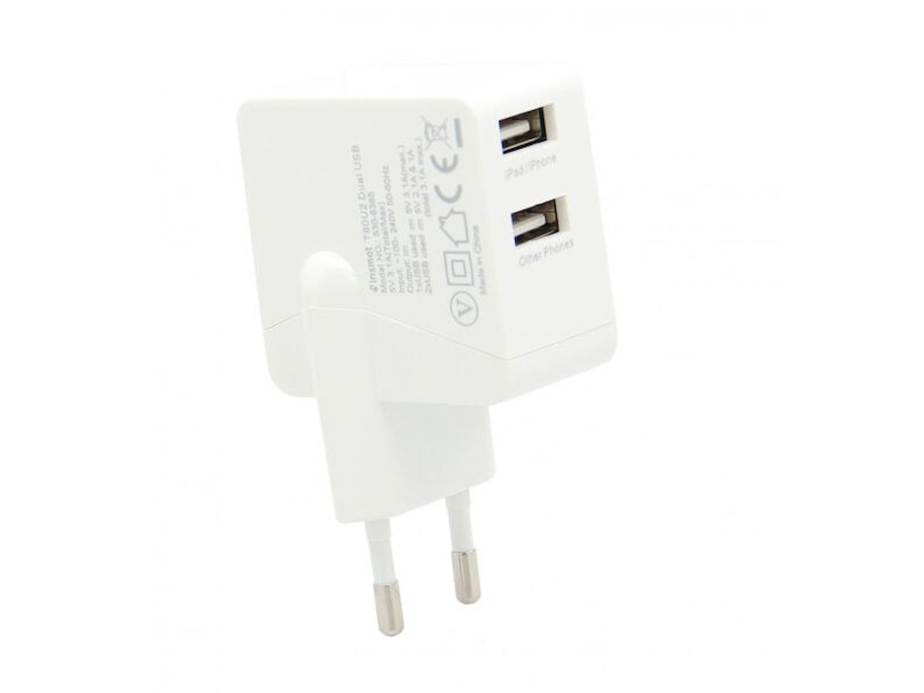 Insmat 530-8365 oplader til mobil enhed Universel Hvid Vekselstrøm Indendørs