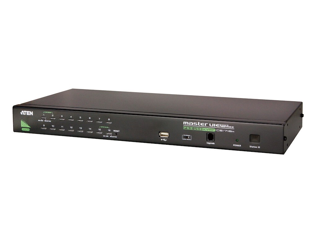 ATEN CS1716A KVM Switch Stativ-montering Sort