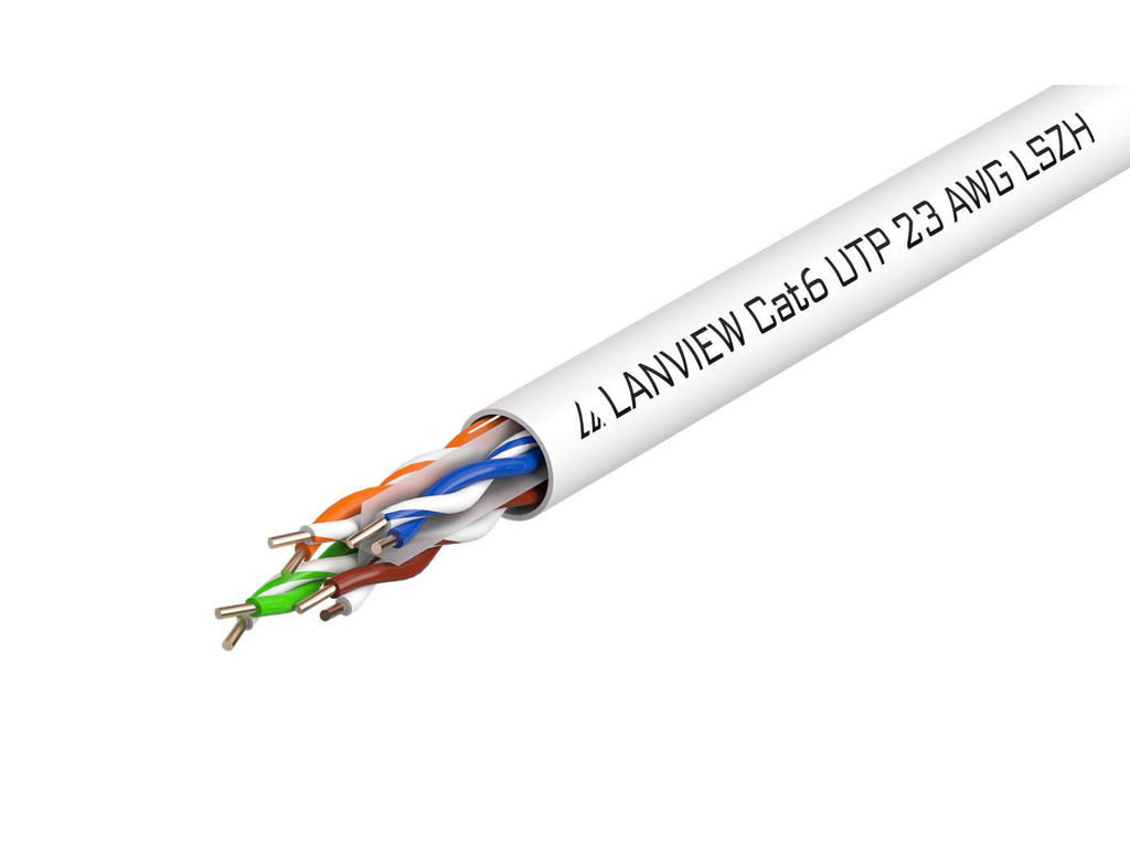 Lanview LVN122112 netværkskabel Hvid 305 m Cat6 U/UTP (UTP)