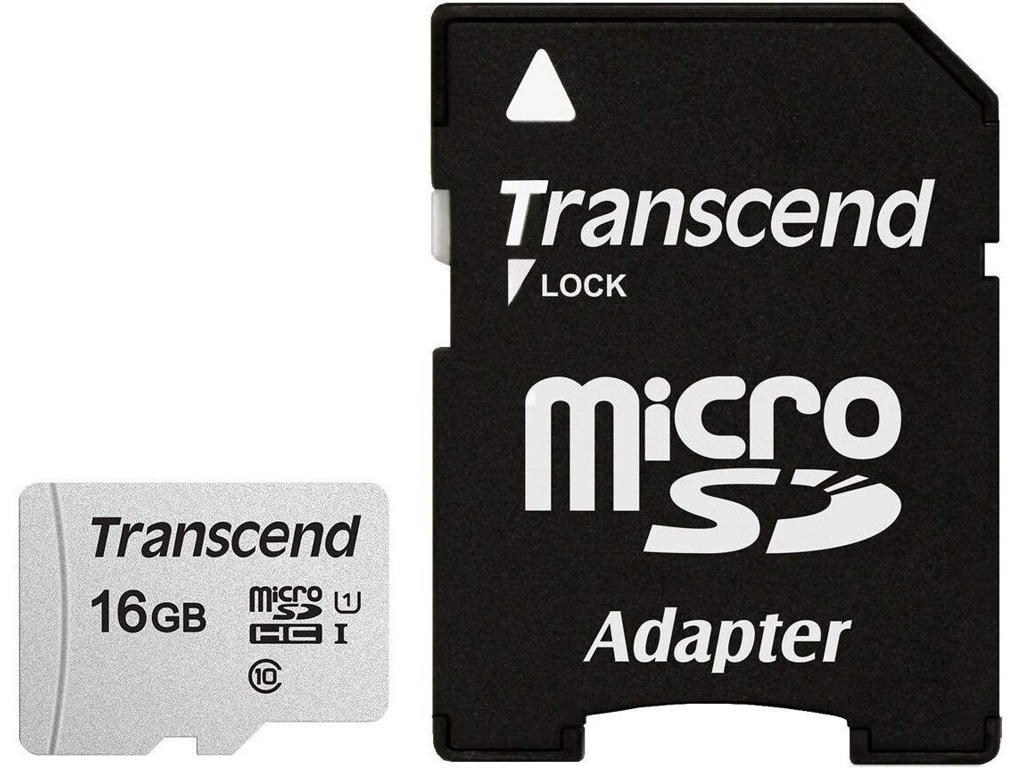 Transcend microSDHC 300S 16GB NAND Klasse 10