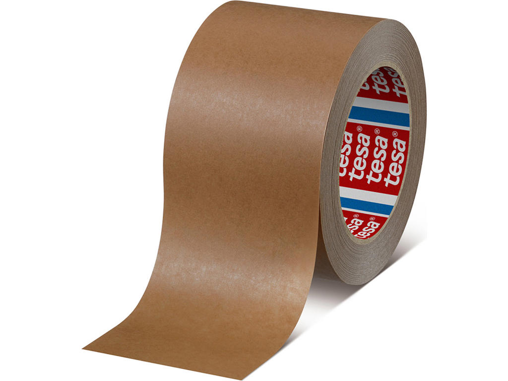 Tape - emballage, 75mm x 50m, Brun, 1 rulle, Tesa Papir 4313 PV12