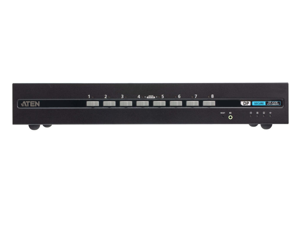 ATEN CS1148DP4-AT-G KVM Switch Stativ-montering Sort
