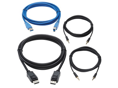 Tripp Lite P785-DPKIT10 KVM-kabel Sort, Blå 3,5 m
