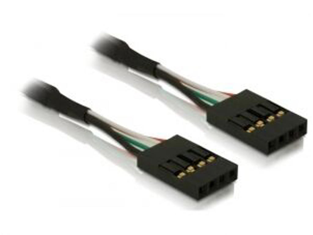DeLOCK Cable pinheader F/F signalkabel 0,40 m Sort