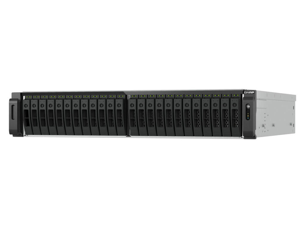 QNAP TS-H3077AFU-R5-32G NAS & lagringsserver Stativ (2U) AMD Ryzen™ 5 32 GB DDR5 0 TB QuTS hero Sort, Metallic