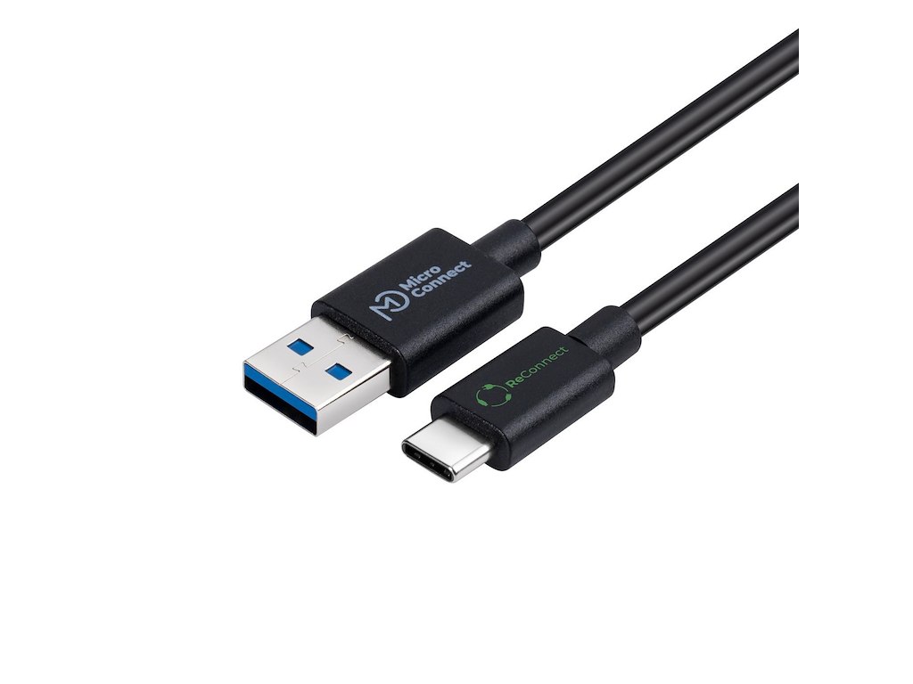 Microconnect ECO-USB3.1CA2 USB-kabel USB 3.2 Gen 1 (3.1 Gen 1) 2 m USB C Sort