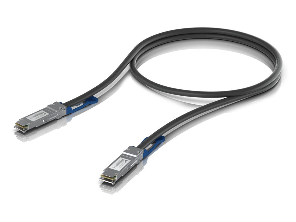 Ubiquiti UACC-DAC-QSFP28-0.5M-10 InfiniBand og fiberoptisk kabel 0,5 m Sort
