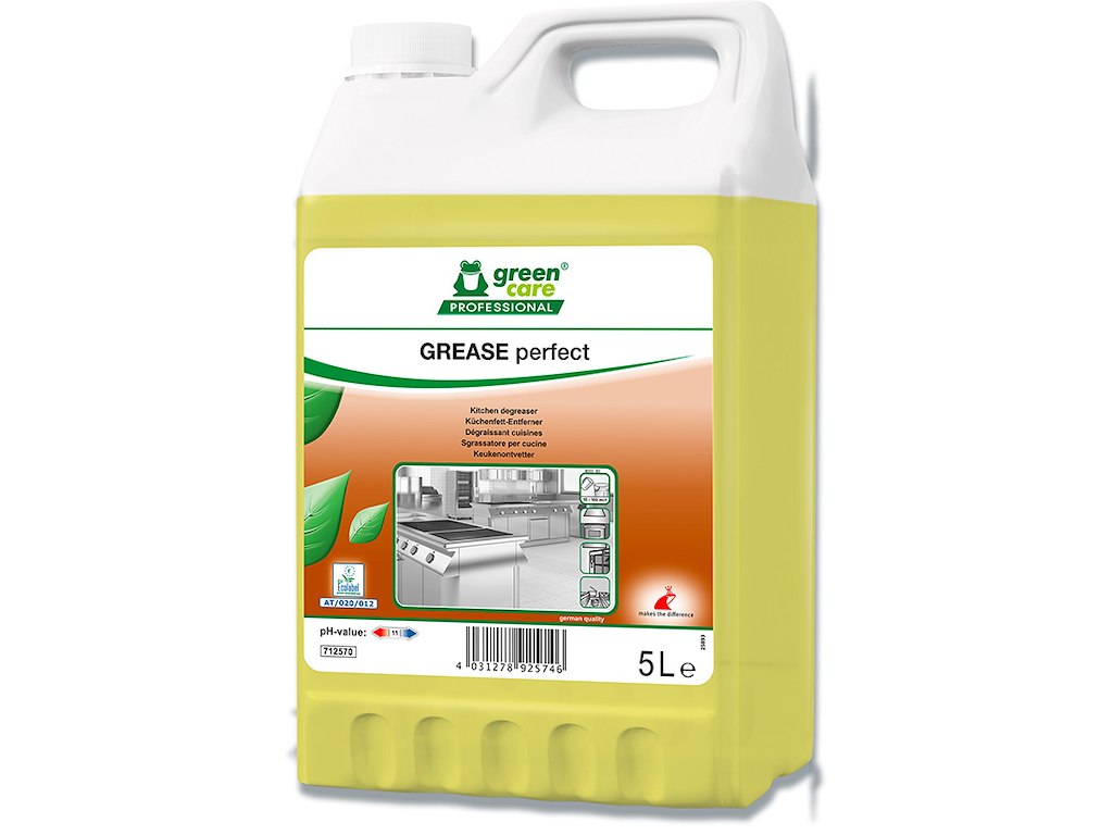 Køkkenaffedter, Klar-til-brug, Med farve, Uden parfume, 5 liter, Green Care GREASE Perfect