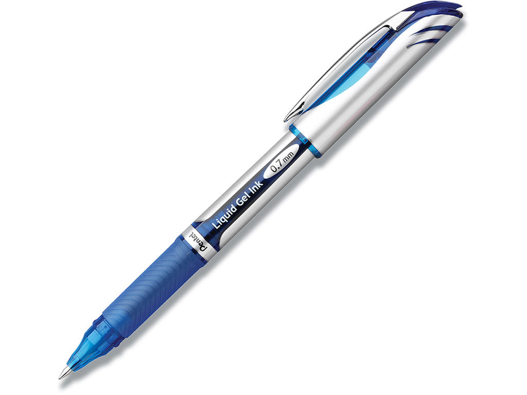 Rollerball gelpen, 0.7 mm, 0.35 mm, Blå, Pentel EnerGel Deluxe BL57-C