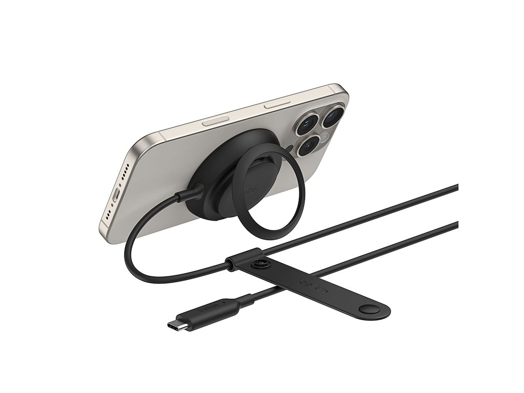 Belkin WIA014HQBK oplader til mobil enhed Hovedtelefoner, Smartphone Sort USB Trådløs opladning Hurtig opladning Indendørs