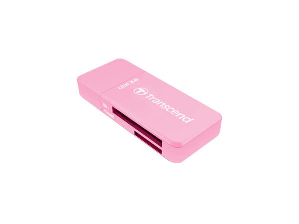 Transcend RDF5 kortlæser USB 3.2 Gen 1 (3.1 Gen 1) Type-A Lyserød