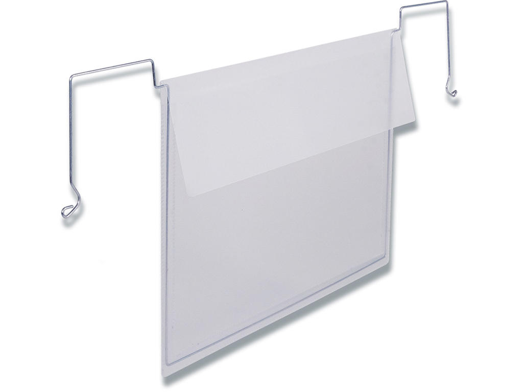 Lagerlomme, Med wirebeslag og foldeflap, A5 tvær, 50 stk, Durable