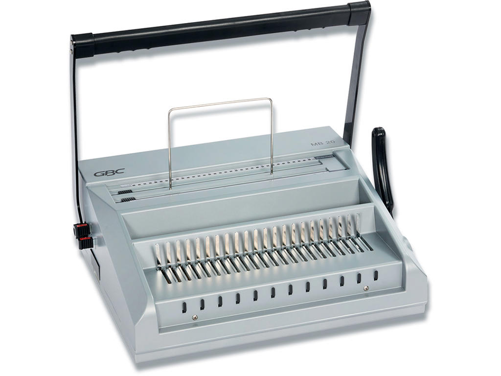 Indbindingsmaskine, Til plast- og wirespiraler, 270 ark plast eller 125 ark wire, A4 GBC MultiBind MB20