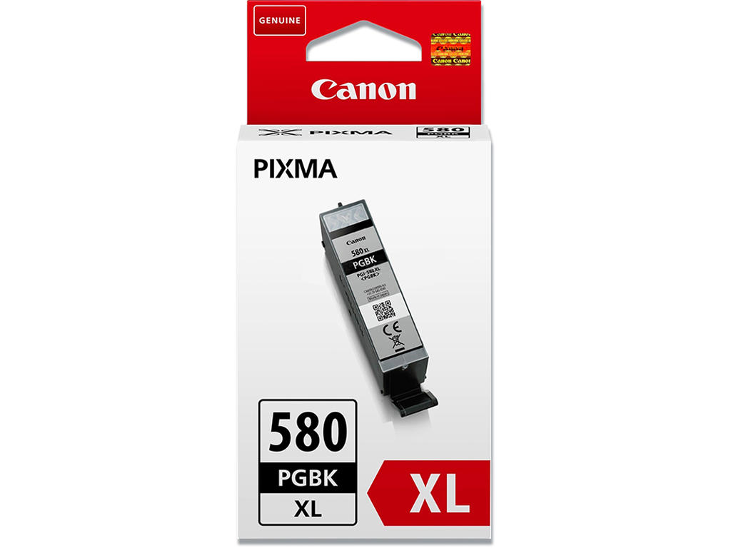 Blækpatron, 1 stk, 400 sider, Black-sort, Canon CLI-580XLPGBK