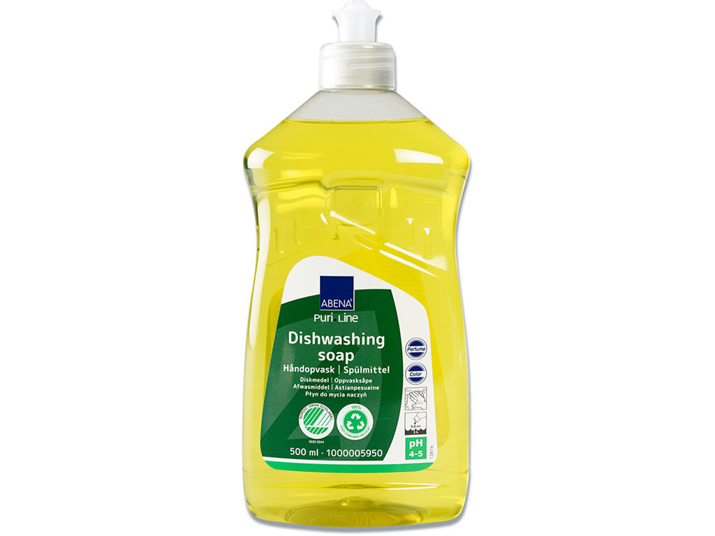 Opvaskemiddel, Håndopvask, Med farve, Med parfume, 500 ml, Puri-Line
